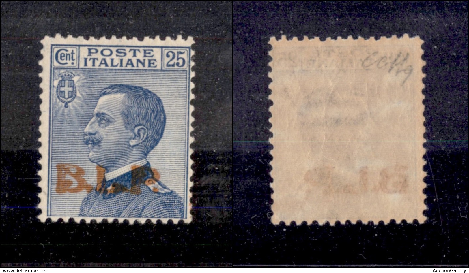 0274 REGNO - 1923 - BLP - 25 Cent (16) - Gomma Integra - Molto Bello - Colla + Cert. AG (1.000+) - Andere & Zonder Classificatie