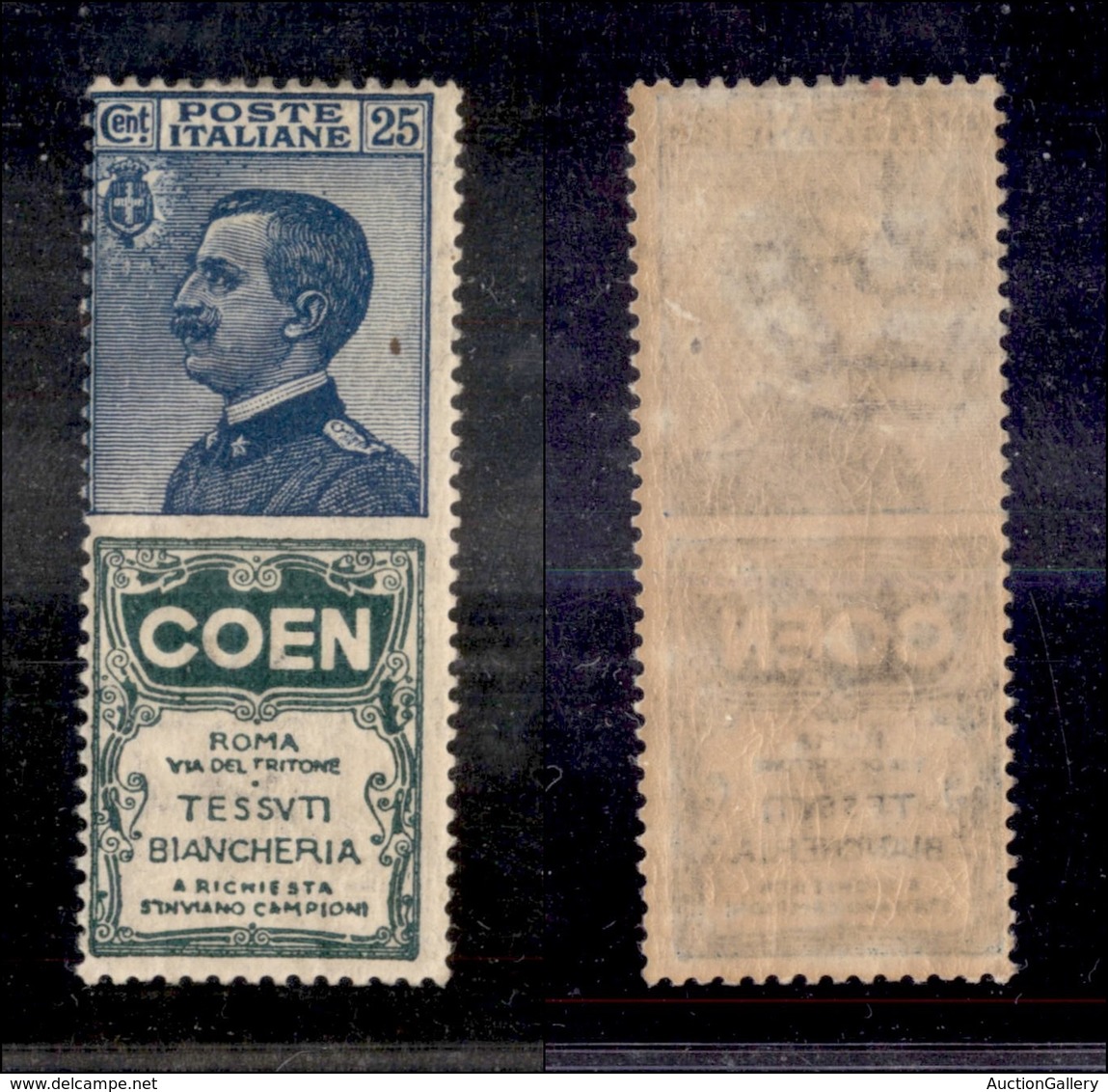 0278 REGNO - 1924 - Pubblicitari - 25 Cent Coen (5) - Gomma Integra (800) - Autres & Non Classés