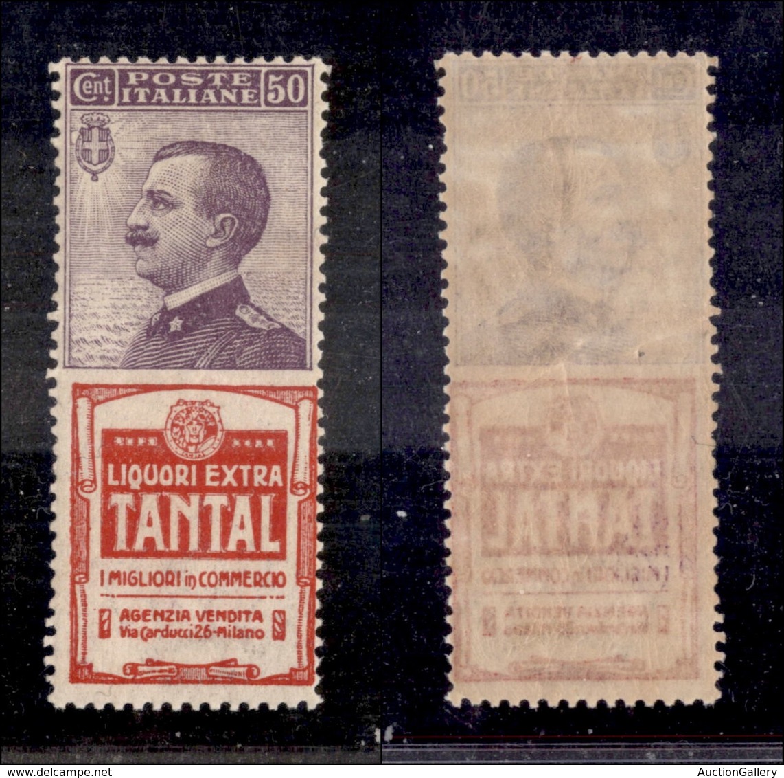 0289 REGNO - 1925 - Pubblicitari - 50 Cent Tantal (18) - Gomma Integra - Cert. AG (1.250) - Other & Unclassified