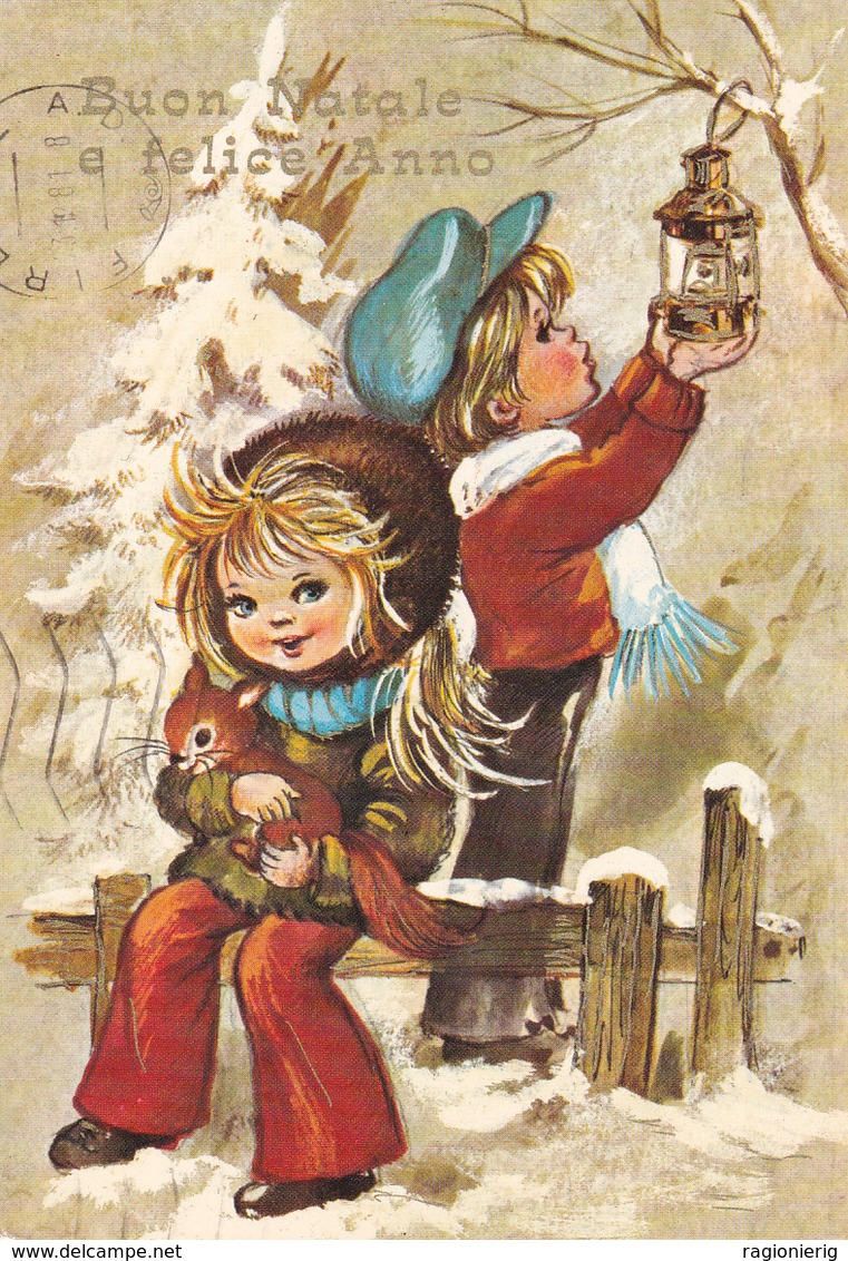 AUGURI - Buon Natale E Felice Anno Nuovo - Joyeux Noël Et Bonne Année - Merry Christmas & Happy New Year - Bambini -1981 - Altri & Non Classificati