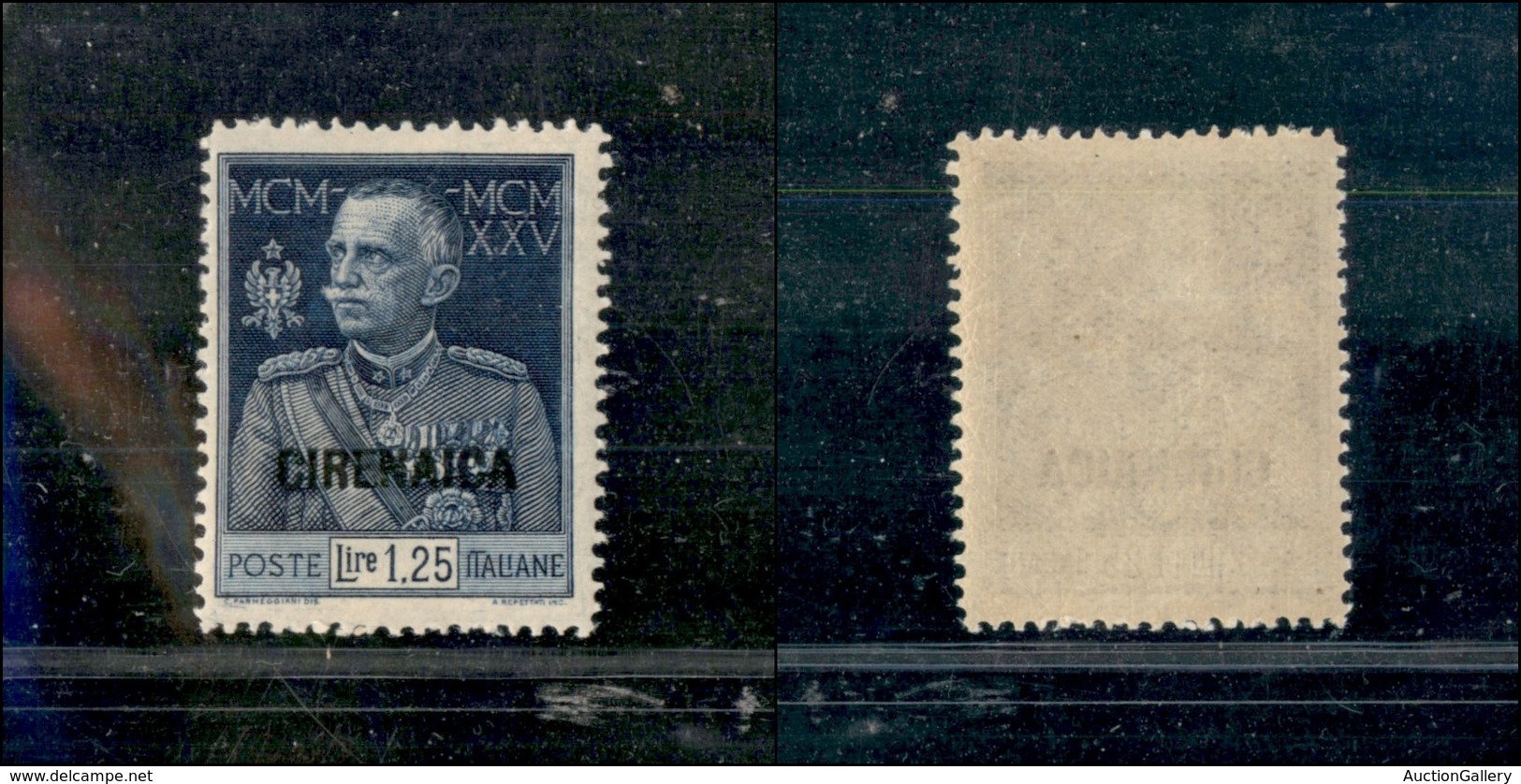 0557 COLONIE - CIRENAICA - 1926 - 1,25 Lire Giubileo (26) Dentellato 13 - Gomma Integra - Cert. AG (1.750) - Autres & Non Classés