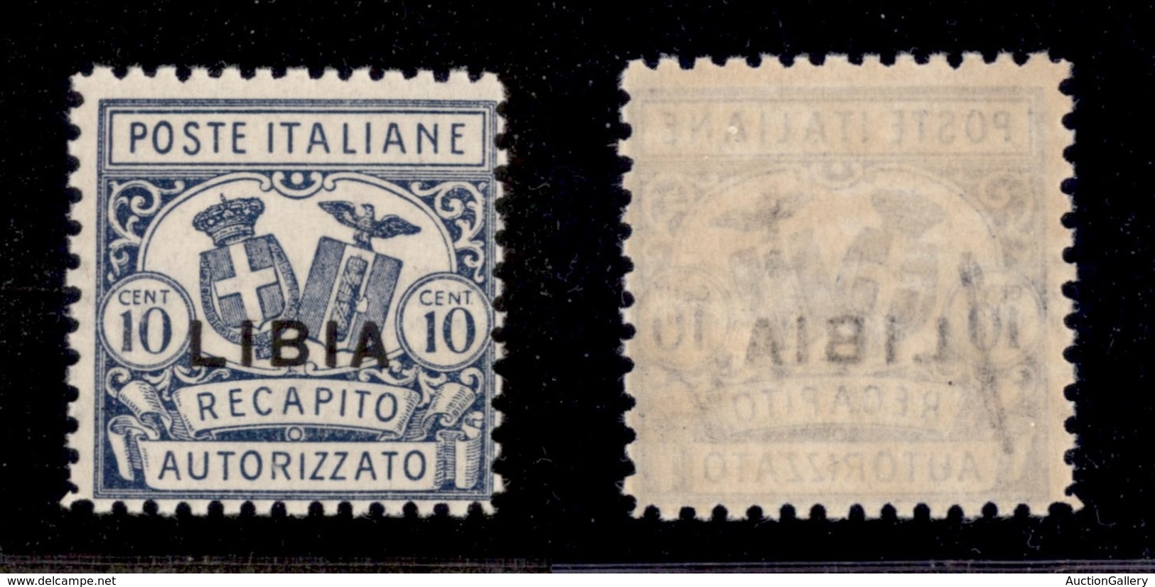 0687 COLONIE - LIBIA - 1929 - 10 Cent Recapito Autorizzato (1) - Gomma Integra (500) - Other & Unclassified