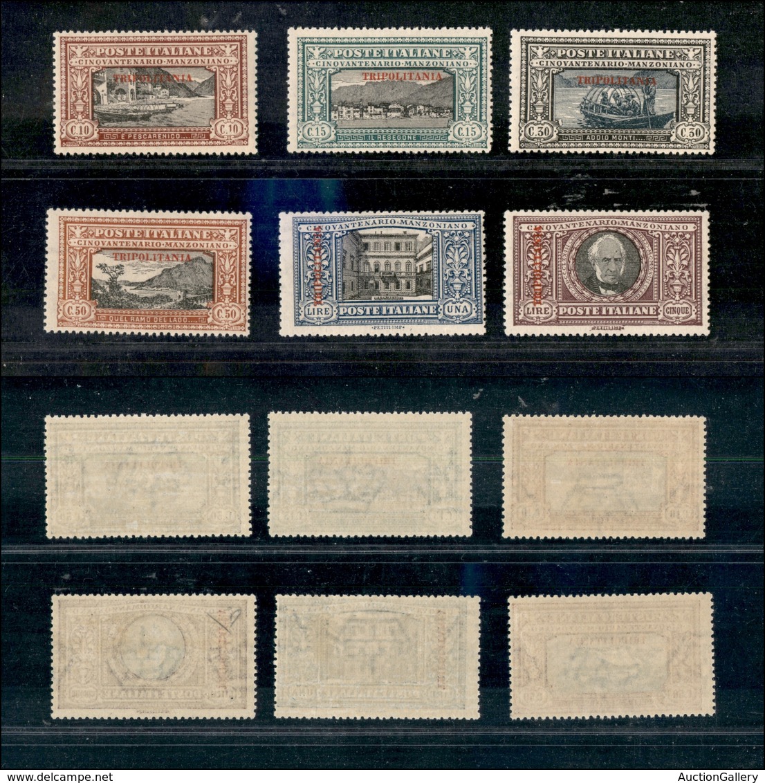 0741 COLONIE - TRIPOLITANIA - 1924 - Manzoni (11/16) - Serie Completa - Gomma Integra - Cert. Diena (1.875) - Other & Unclassified