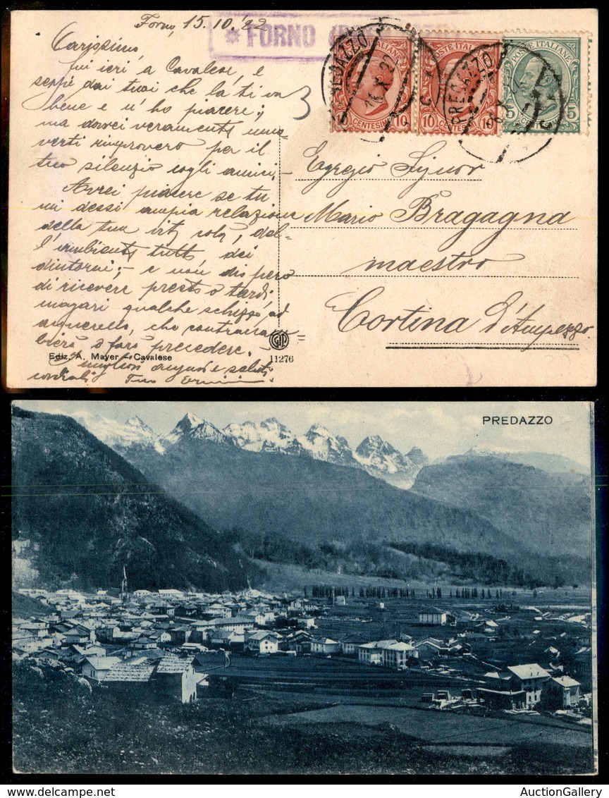 0817 COLLETTORIE - TRENTINO ALTO ADIGE - Forno (Predazzo) - Cartolina Illustrata - 15.10.22 - Andere & Zonder Classificatie