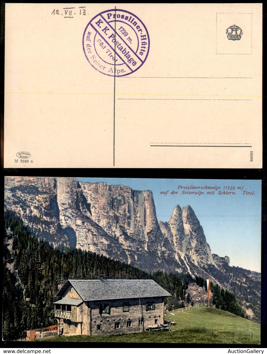 0832 COLLETTORIE - TRENTINO ALTO ADIGE - K.K.Postablage Prossliner Hutte - Cartolina Paesaggistica - Nuova - Andere & Zonder Classificatie