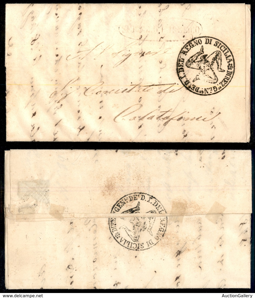 0876 PREFILATELICHE - 1848 - Direz. Gen. De D.I. Del Regno - Stampato - Palermo 28.5.48 - Other & Unclassified