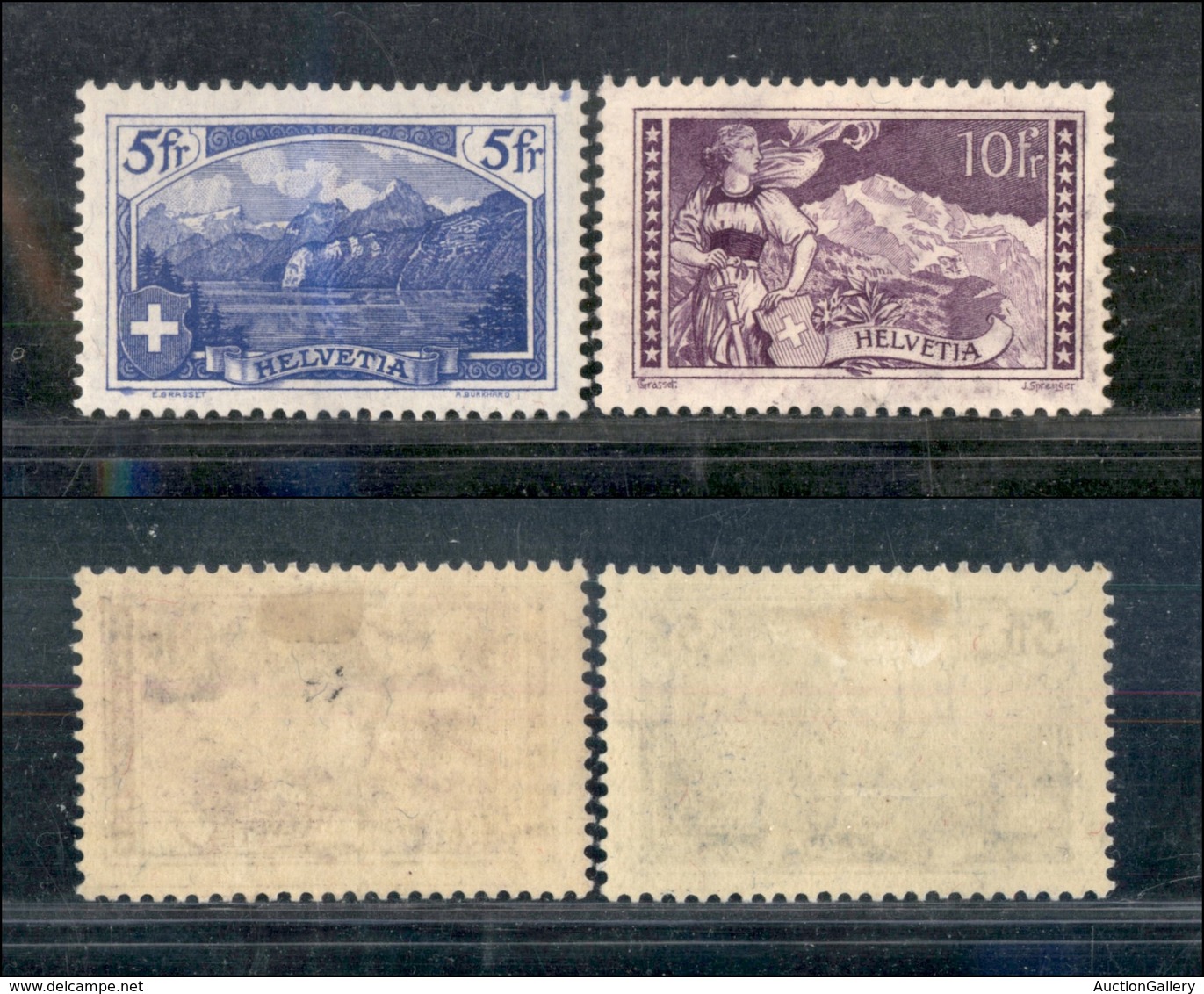 0952 SVIZZERA - 1914 - Vedute (143/144) - 2 Valori - Nuovi Con Gomma (210) - Autres & Non Classés