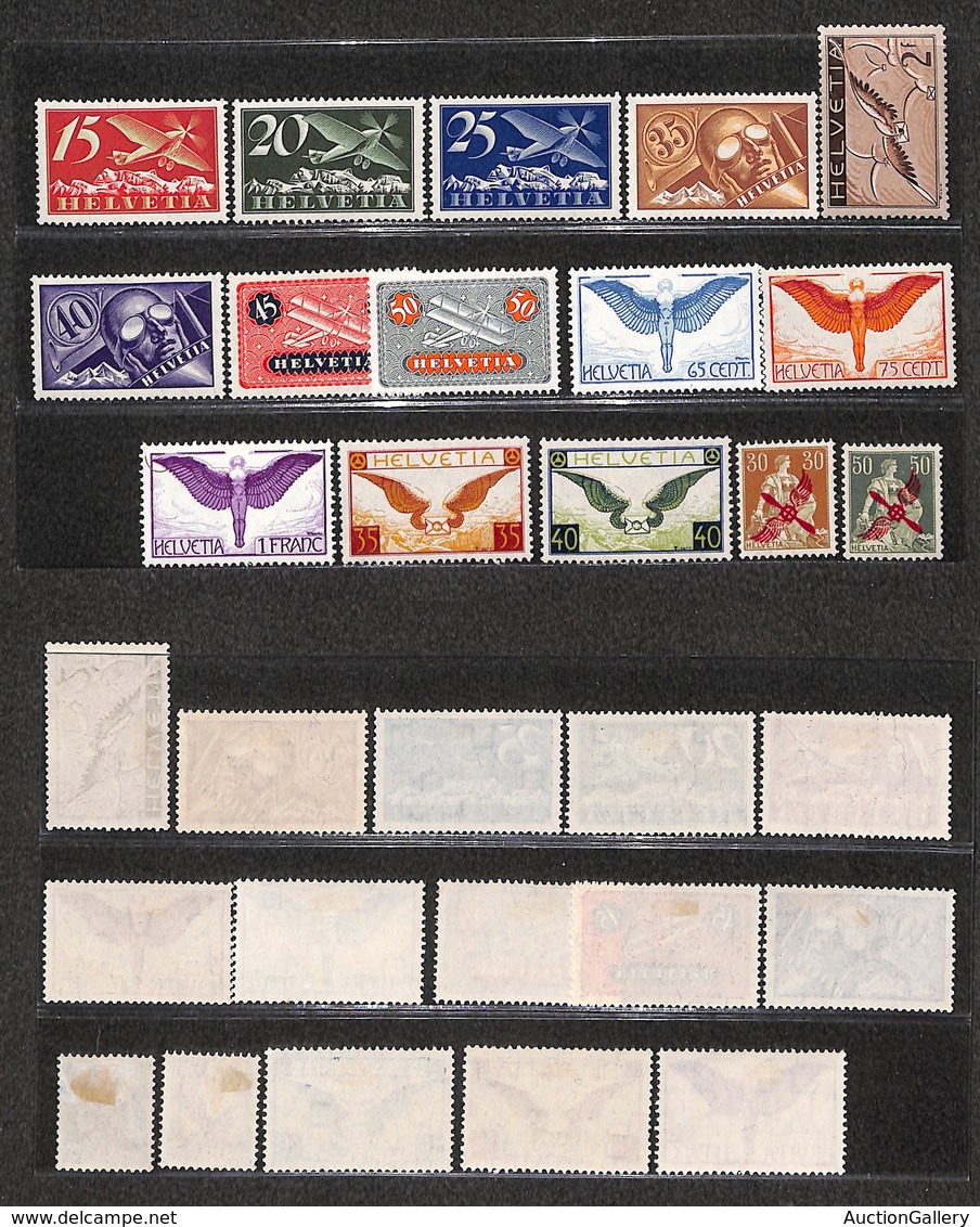 0996 SVIZZERA - 1919/1936 - P.Aerea (1/2+3/9+10/12+13/15) - Quattro Serie Complete - Nuove Con Gomma (465) - Other & Unclassified