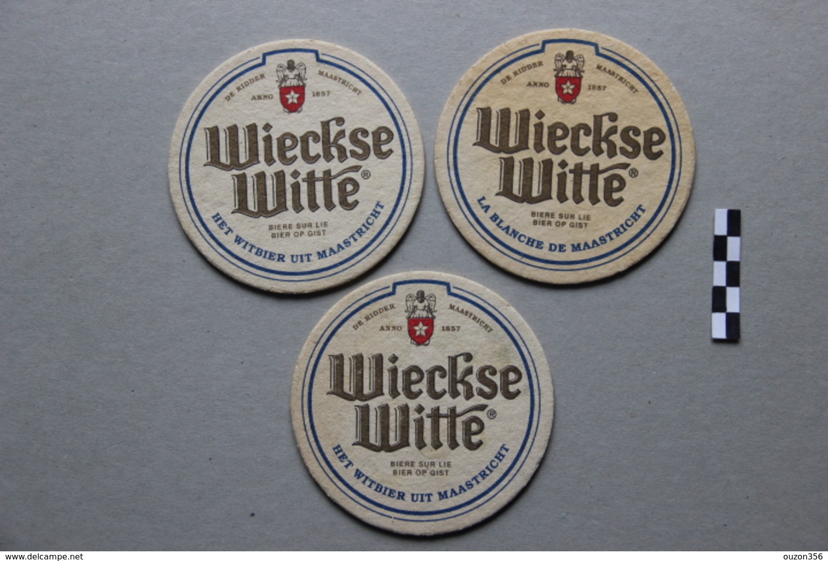 Lot De 3 Sous-Bocks Bière : Wieckse Witte - Beer Mats