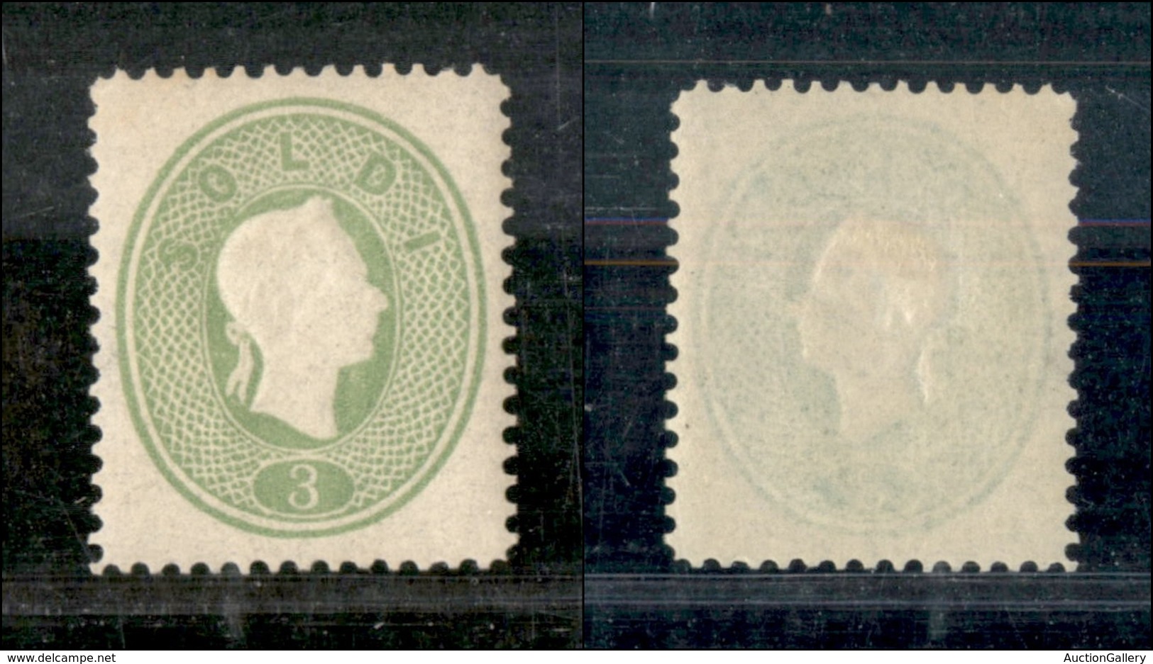 1115 ANTICHI STATI - LOMBARDO VENETO - 1894 - Ristampe - 3 Soldi Verde (R13) - Gomma Integra - Autres & Non Classés