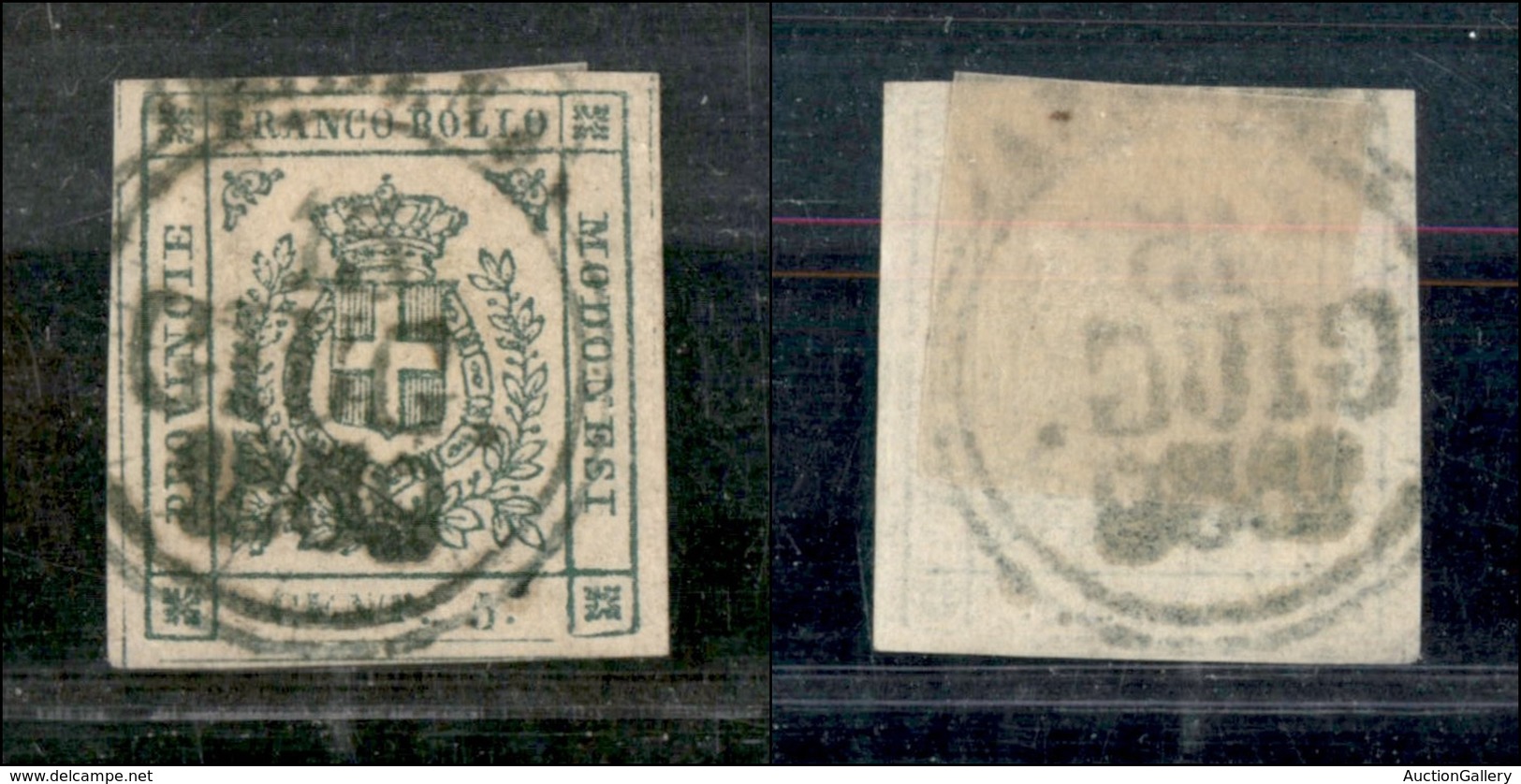 1120 ANTICHI STATI - MODENA - 1859 - 5 Cent (12) - Annullamento Non Garantito - Autres & Non Classés