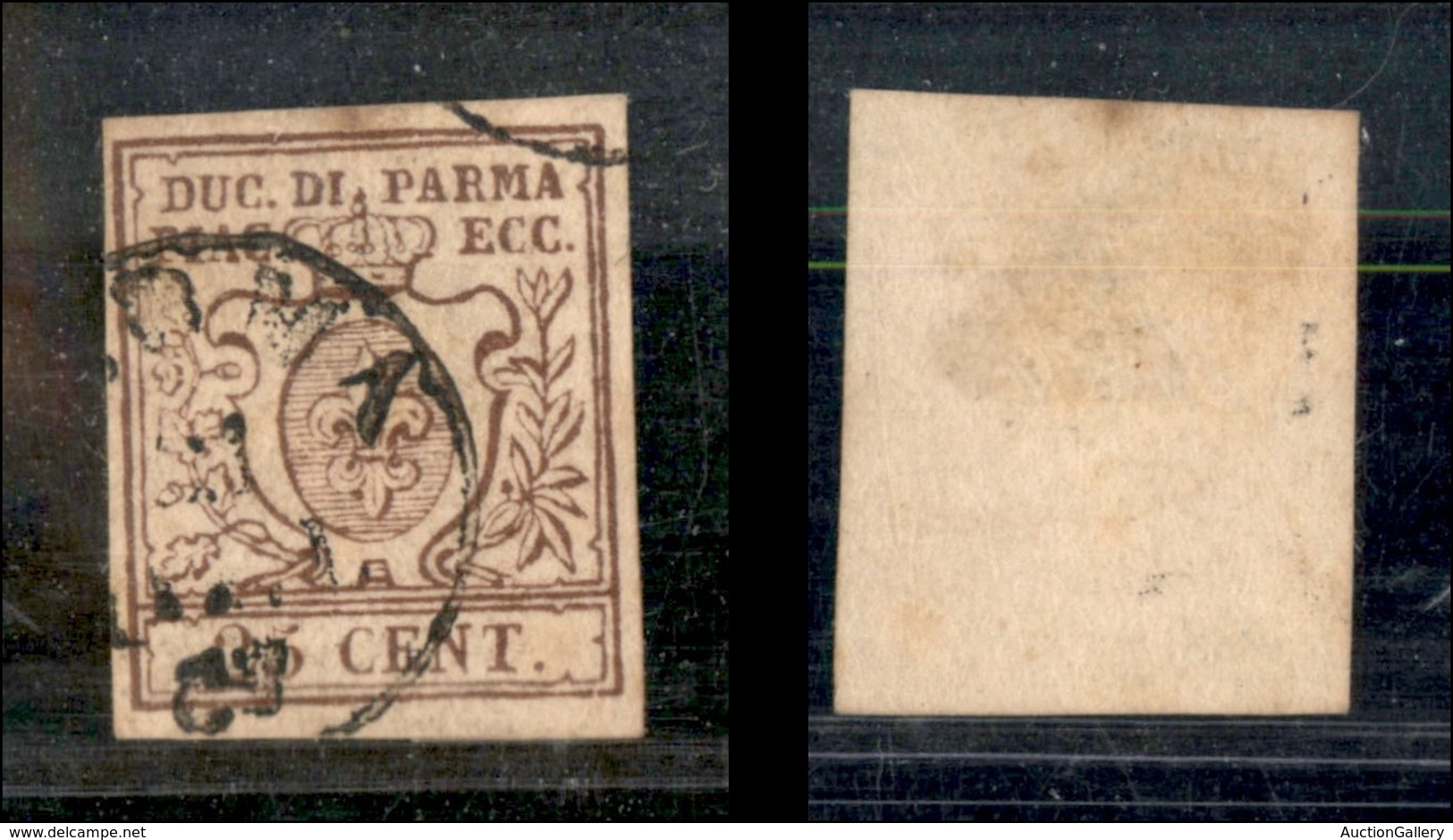 1146 ANTICHI STATI - PARMA - 1857 - 25 Cent (10) - Usato - Andere & Zonder Classificatie