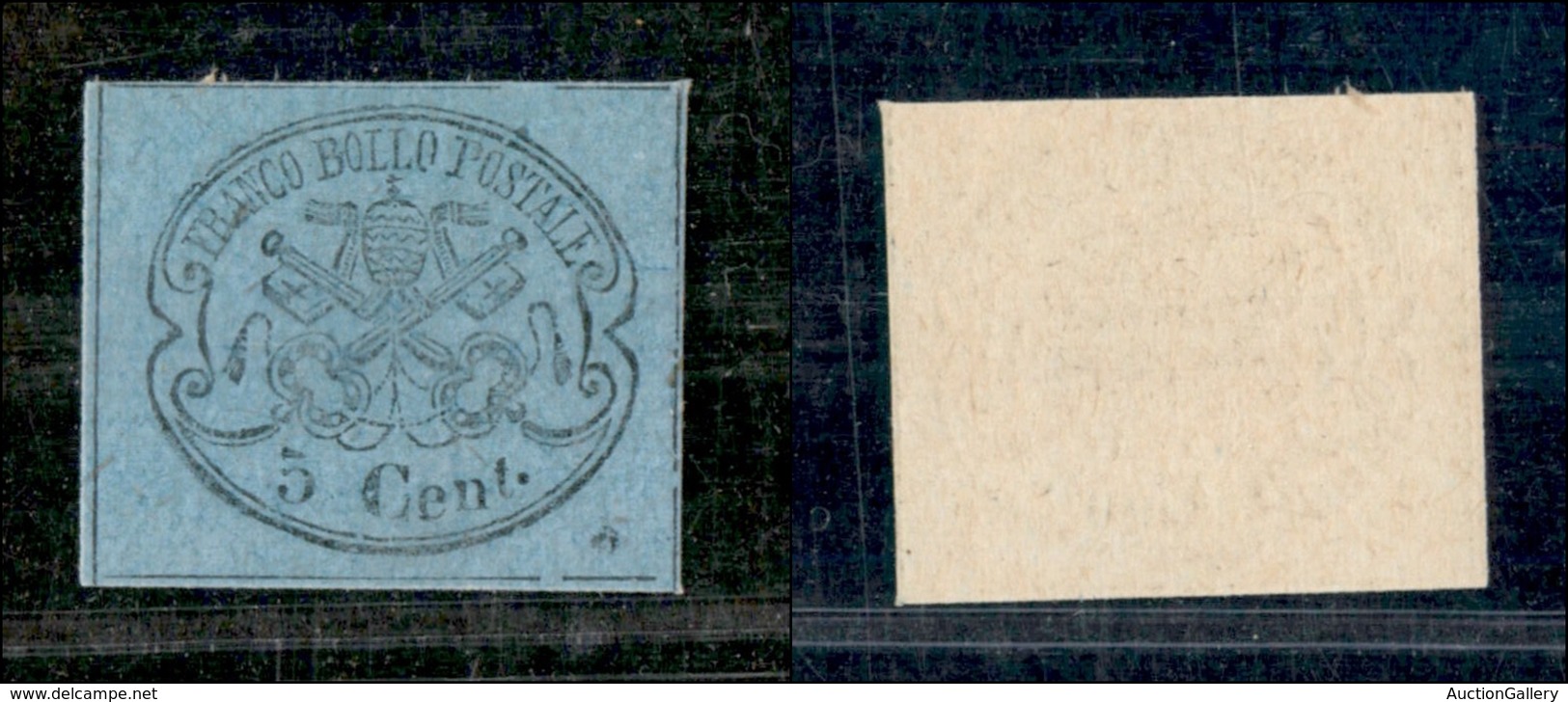 1182 ANTICHI STATI - PONTIFICIO - 1870 - Non Ultimati - 5 Cent (32a) -senza Punto Dopo 5 - Sempre Senza Gomma (250) - Other & Unclassified