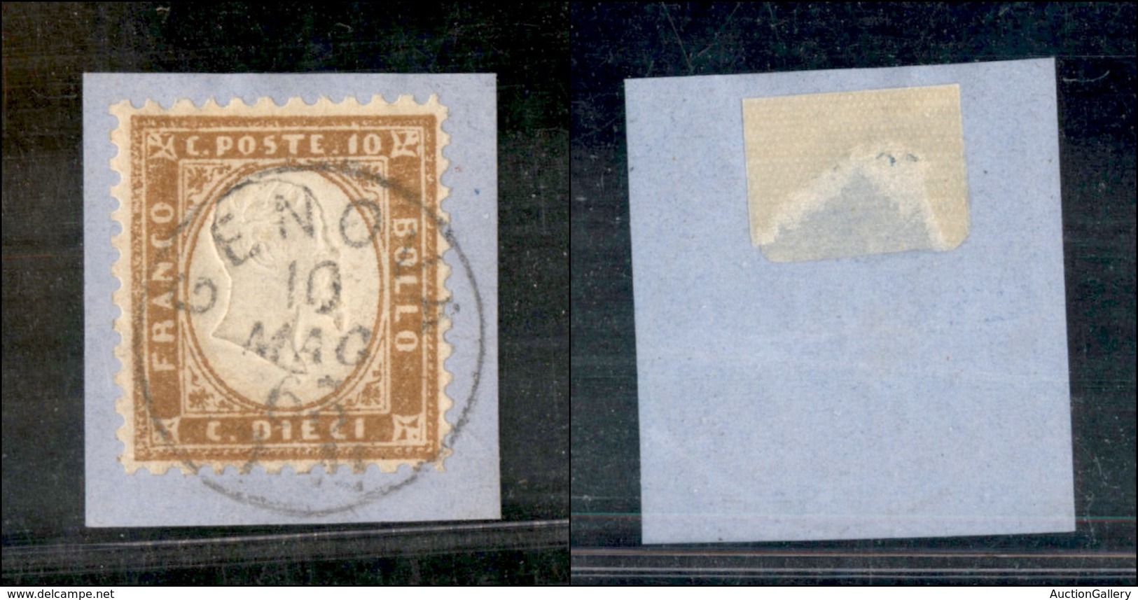 1352 REGNO - 1862 - 10 Cent (1) Su Frammento - Da Esaminare - Other & Unclassified