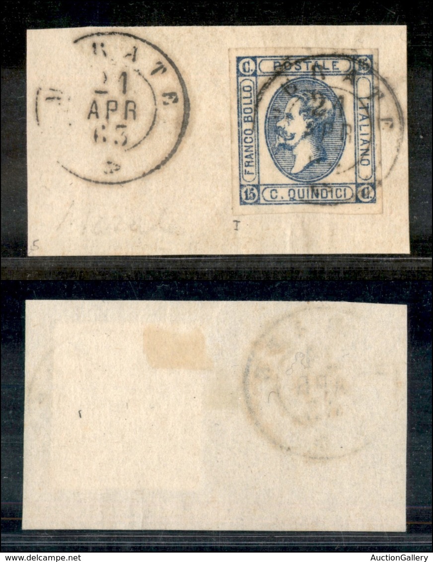 1371 REGNO - Merate 21.4.63 - 15 Cent (12) - Su Frammento - Other & Unclassified