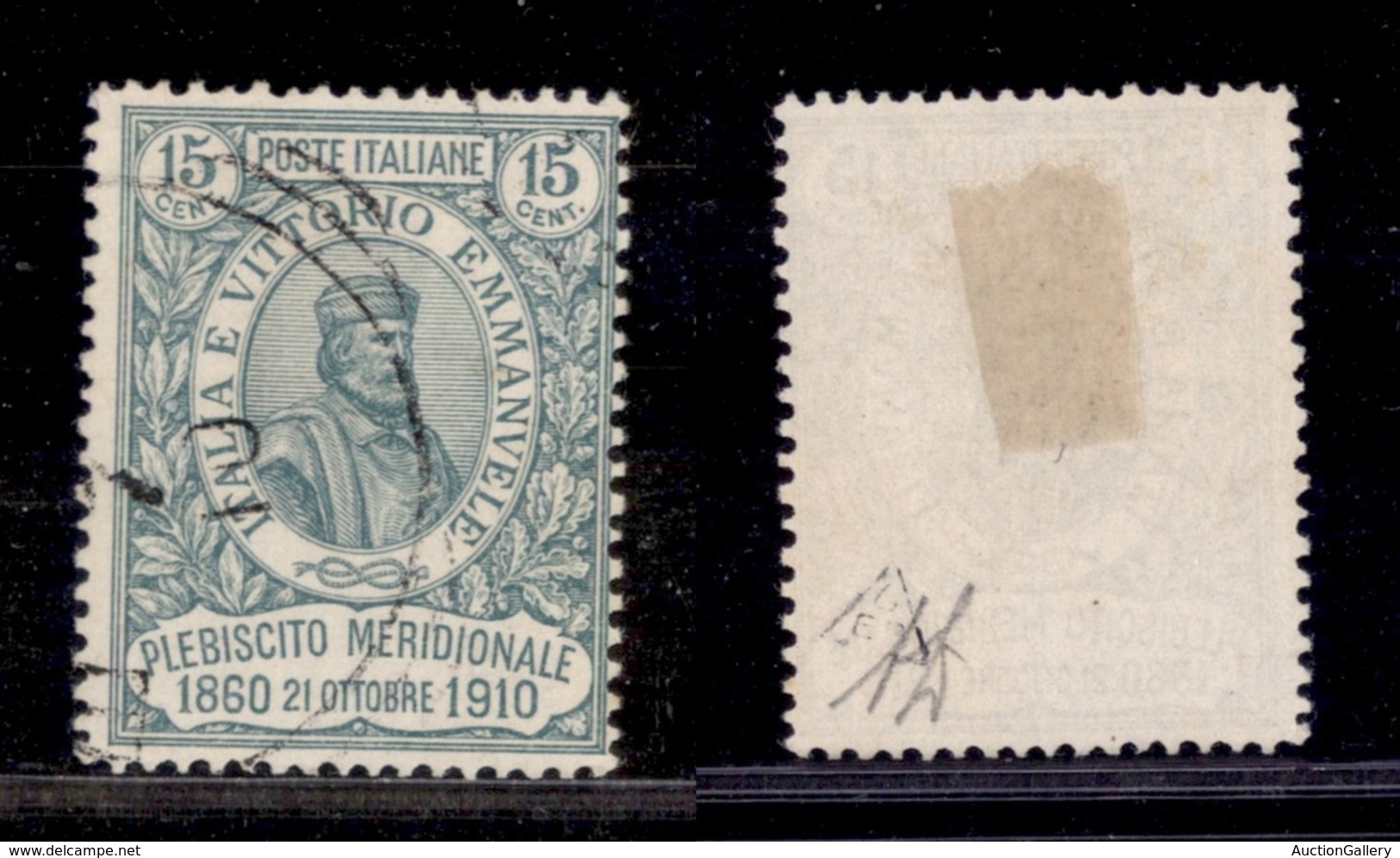 1445 REGNO - 1910 - 15 Cent Garibaldi (90) - Usato - A.Diena (250) - Sonstige & Ohne Zuordnung