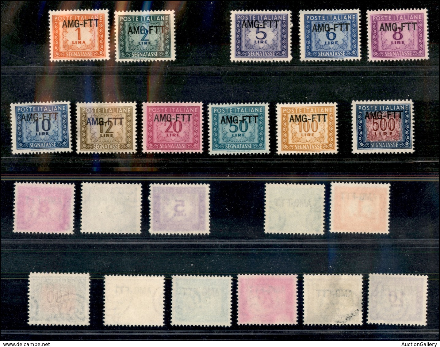 1816 TRIESTE A - 1949/1954 - Segnatasse Soprastampati - 11 Valori - Senza Gomma - Other & Unclassified