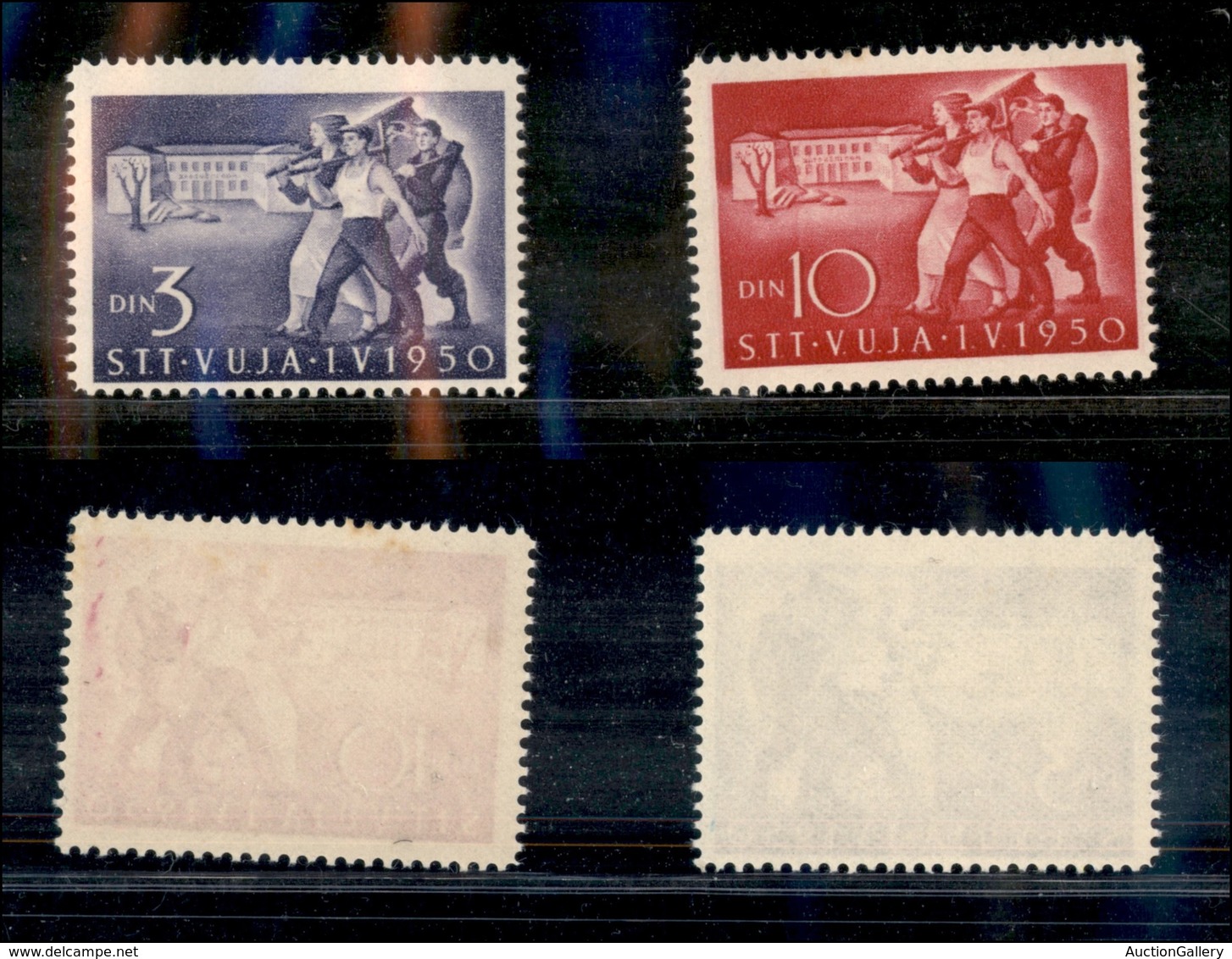 1828 TRIESTE B - 1950 - 1° Maggio (31/32) - Serie Completa - Gomma Integra - Other & Unclassified