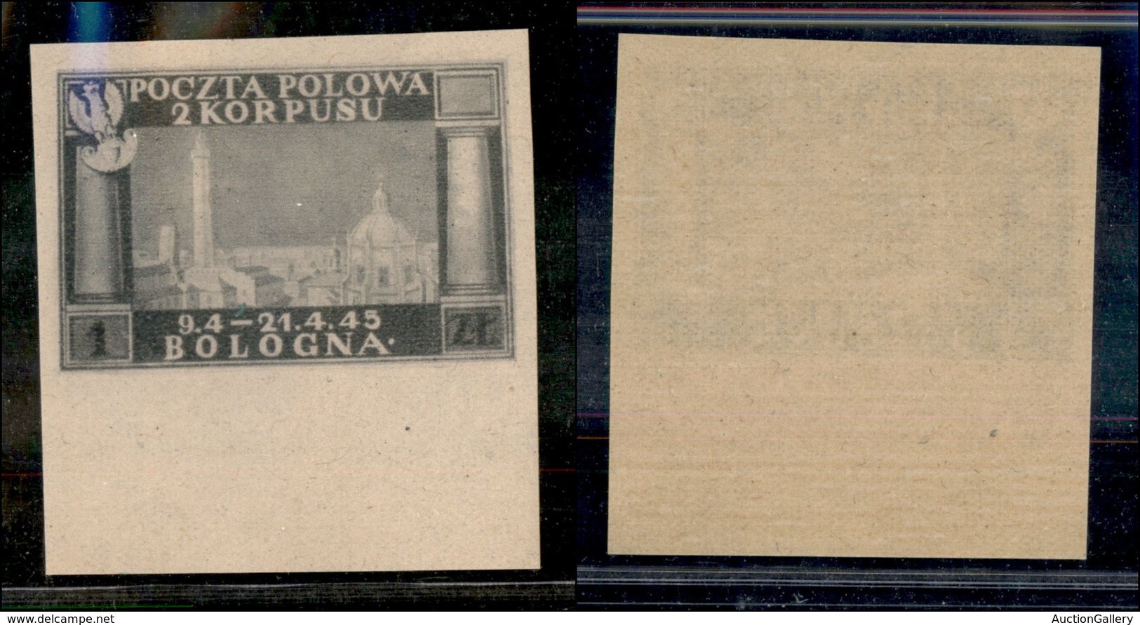 1856 EMISSIONI LOCALI - Corpo Polacco - 1946 - 1 Zloty (3A) Non Dentellato - Bordo Foglio - Gomma Integra - Other & Unclassified