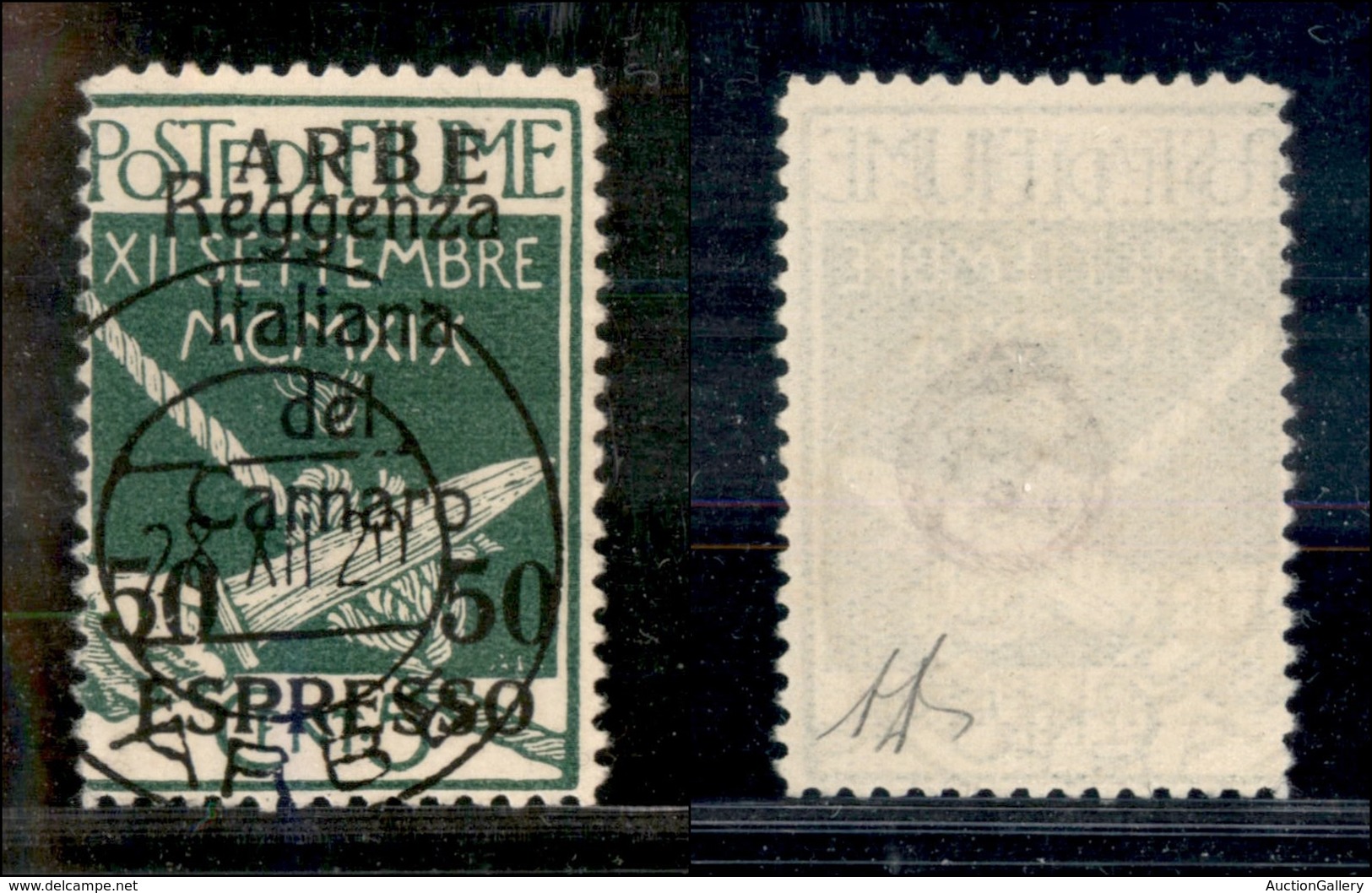 1863 OCCUPAZIONI - ARBE - 1920 - 50 Cent Su 50 Espresso (2) - Usato (250) - Other & Unclassified