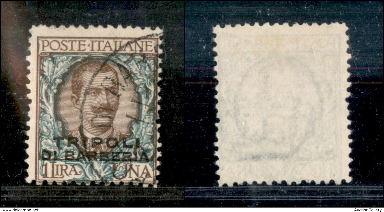 1922 UFF.POSTALI ESTERO - LEVANTE - 1909 - Tripoli Di Barberia - 1 Lira (9) - Usato - Andere & Zonder Classificatie