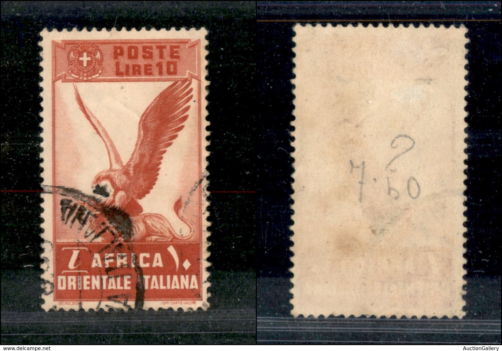 1936 COLONIE - A.O.I - 1938 - 10 Lire Soggetti Vari (19) - Usato (30) - Other & Unclassified