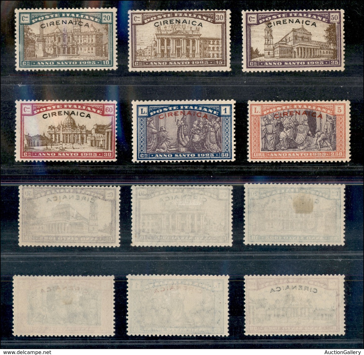 1941 COLONIE - CIRENAICA - 1925 - Anno Santo Soprastampati (17/22) - Serie Completa Di 6 Valori - Nuovi Con Gomma (26) - Other & Unclassified