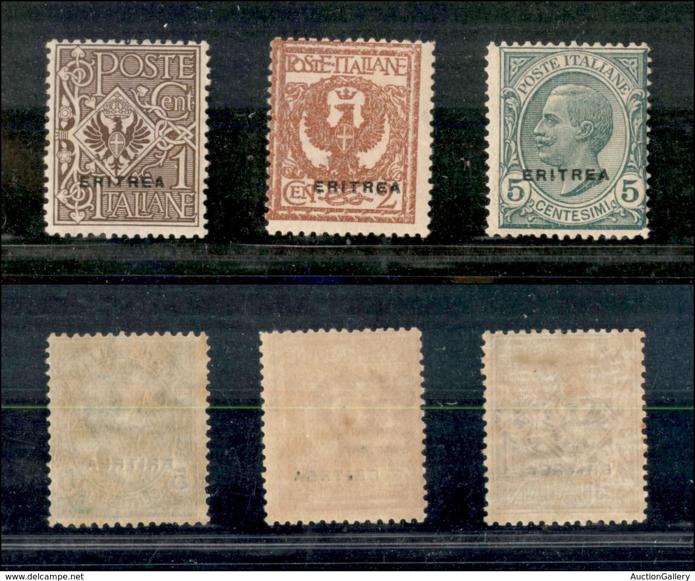 1987 COLONIE - ERITREA - 1924 - Soprastampati (77/79) - Serie Completa - Nuova Con Gomma - Other & Unclassified