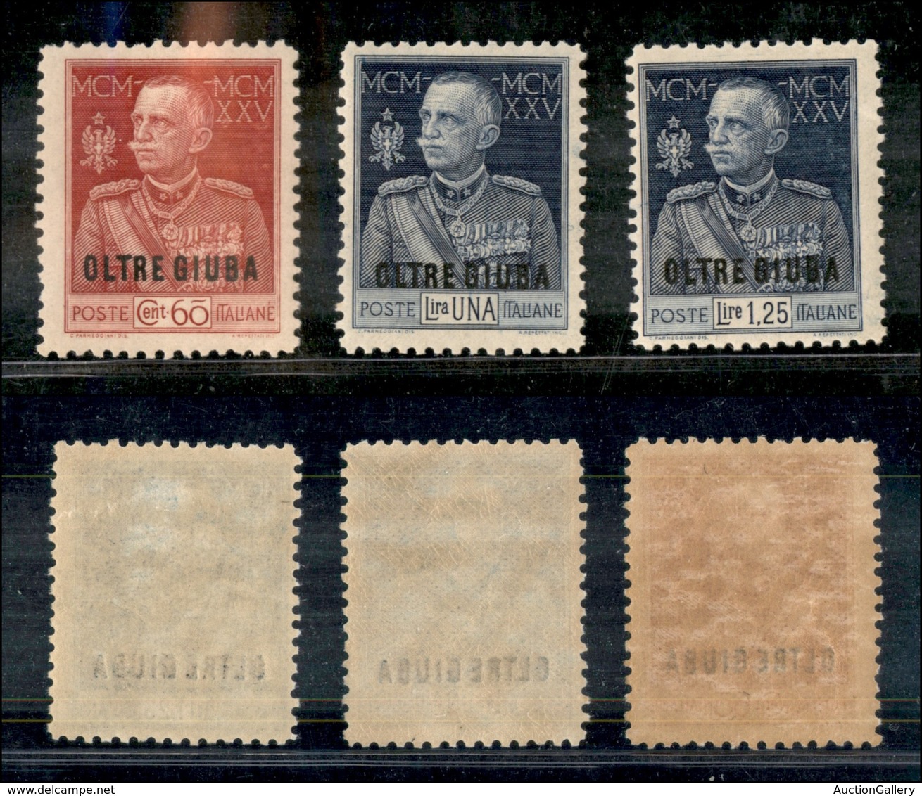 2104 COLONIE - OLTRE GIUBA - 1925/26 - Giubileo Del Re (18/20) Dent.11 - Serie Completa - Gomma Integra - Other & Unclassified