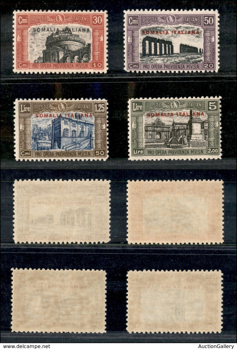 2126 COLONIE - SOMALIA - 1929 - Milizia II (119/122) - Serie Completa - Gomma Integra - Other & Unclassified