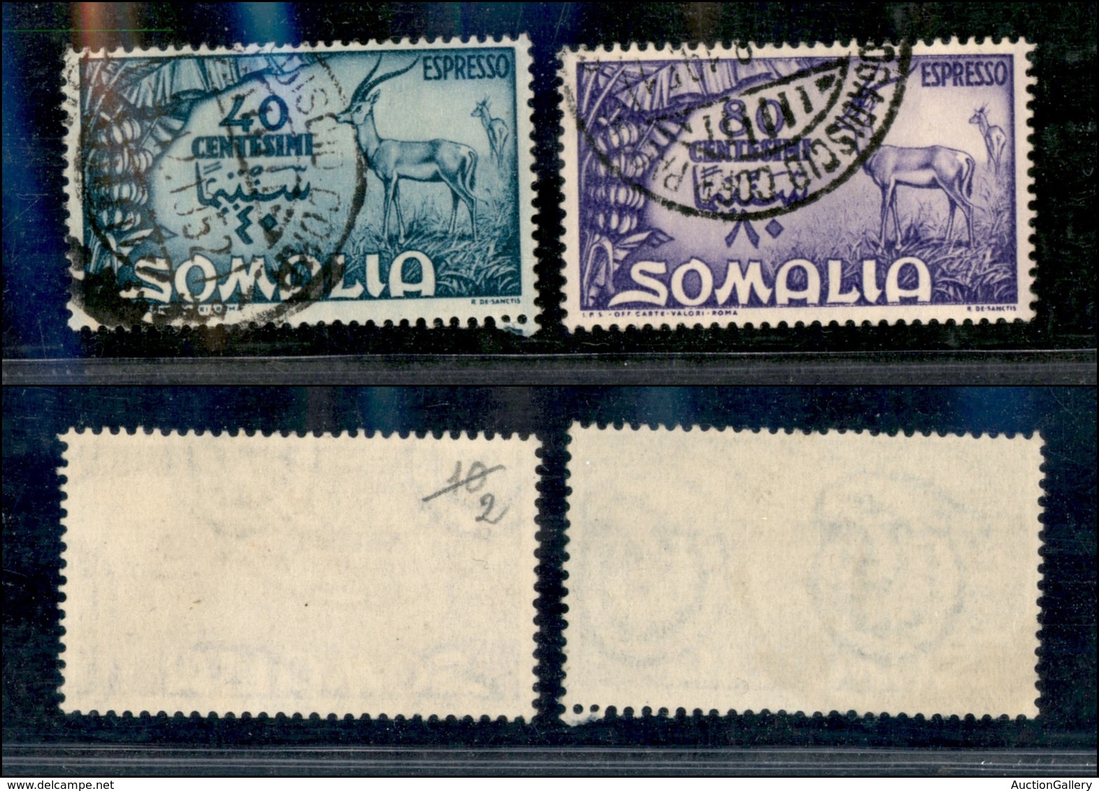 2154 COLONIE - SOMALIA A.F.I.S - 1950 - Espressi Soggetti Africani (E1/E2) - Serie Completa Di 2 Valori - Usati (60) - Autres & Non Classés