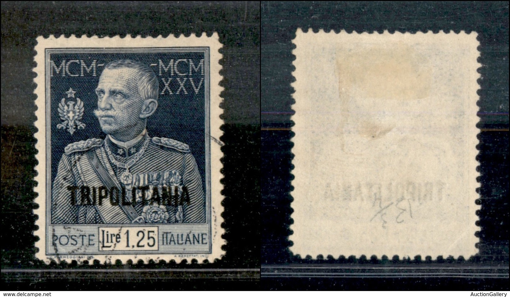 2160 COLONIE - TRIPOLITANIA - 1925/1926 - 1,25 Lire Giubileo Del Re Dent. 13 1/2 (27) - Usato (60) - Other & Unclassified