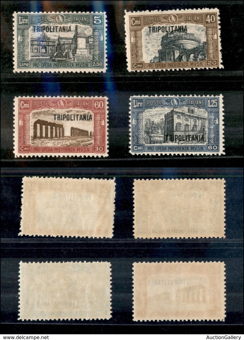 2163 COLONIE - TRIPOLITANIA - 1927 - Milizia I (39/42) - Serie Completa - Gomma Integra - Other & Unclassified