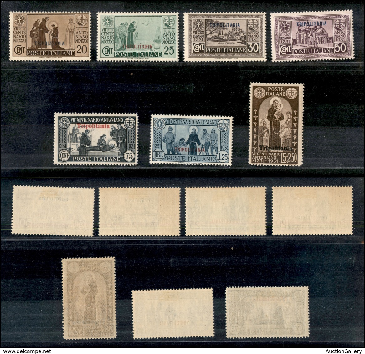 2171 COLONIE - TRIPOLITANIA - 1931 - S. Antonio Soprastampati (87/93) - Serie Completa Di 7 Valori - Nuovi Con Gomma (24 - Other & Unclassified