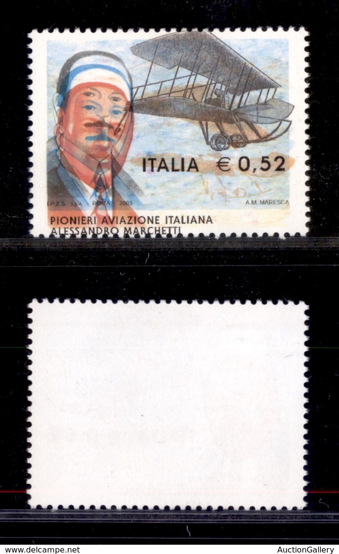 2275 REPUBBLICA  - 2003 - 52 Cent Marchetti (2705) - Colori Spostati - Gomma Integra - Autres & Non Classés