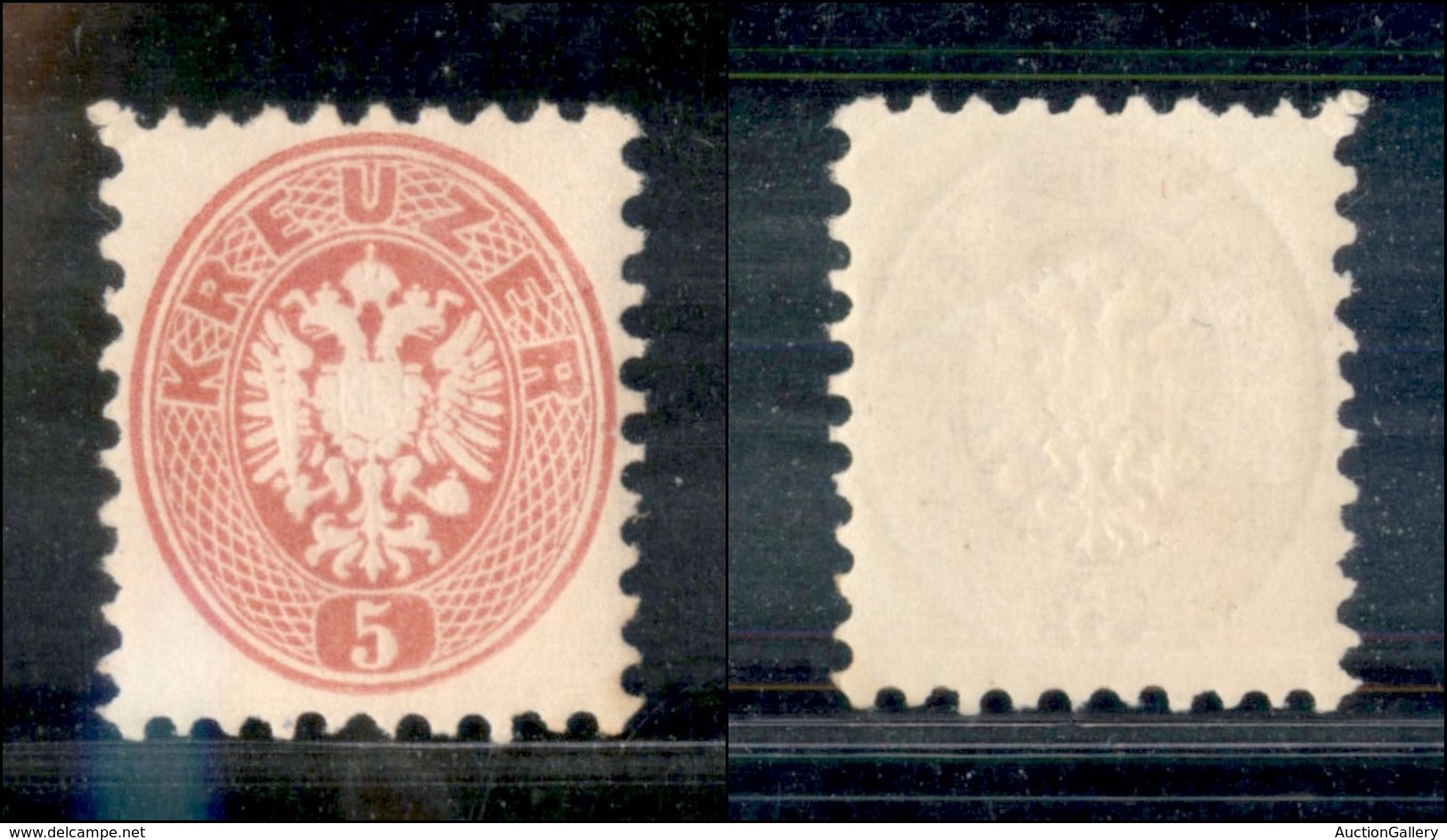 2452 AUSTRIA - 1863 - 5 Kreuzer (32) - Ben Centrato - Gomma Integra - Andere & Zonder Classificatie