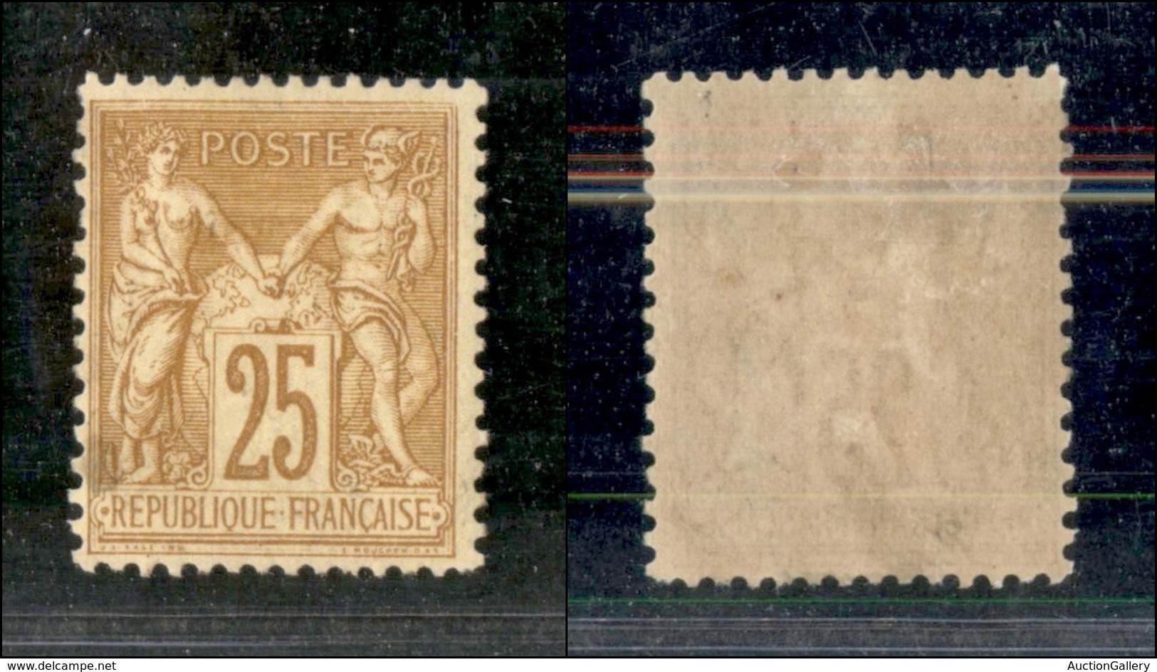 2514 FRANCIA - 1879 - 25 Cent (78) - Nuovo Con Gomma (250) - Sonstige & Ohne Zuordnung