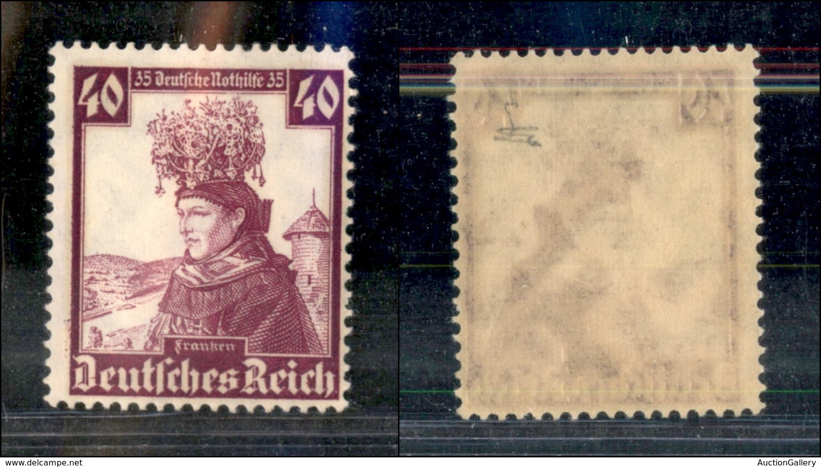 2533 GERMANIA - 1935 - 40 + 35 P. (556) - Gomma Integra - Andere & Zonder Classificatie