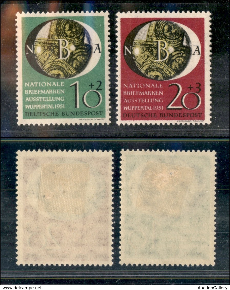 2541 GERMANIA - 1951 - Wuppertal (141/142) - Serie Completa - Gomma Integra - Autres & Non Classés