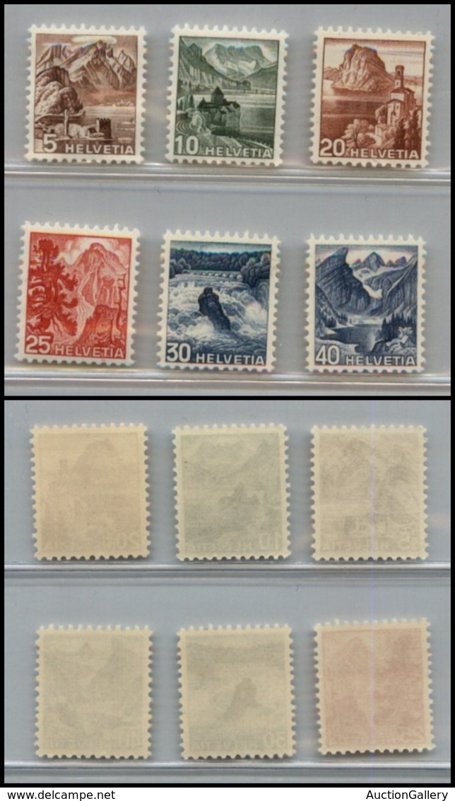 2682 SVIZZERA - 1948 - Vedute Colori E Nuovi Tipi (Unif.461/466) - Serie Completa Di 6 Valori -  Gomma Integra (65) - Autres & Non Classés