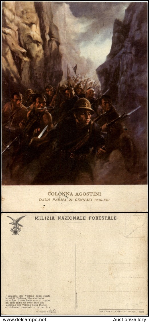 2776 CARTOLINE - MILITARI - Milizia Forestale - Colonna Agostini "Daua Parma" - Nuova FG (50) - Other & Unclassified