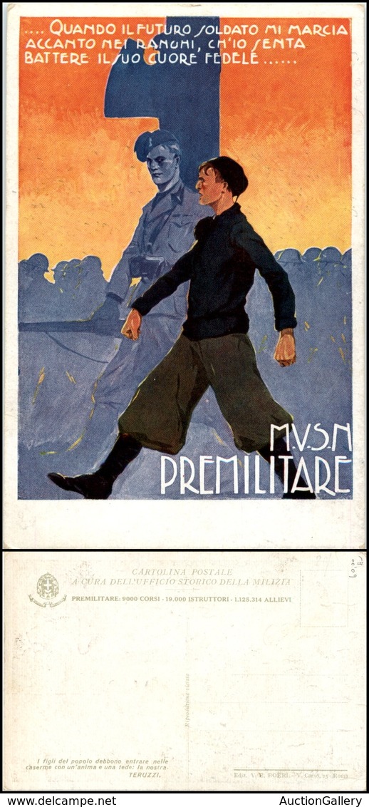 2788 CARTOLINE - MILITARI - MVSN Premilitare - Ufficio Storico Della Milizia - Nuova (60) - Autres & Non Classés