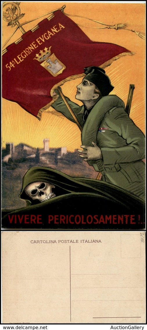 2799 CARTOLINE - MILITARI - 54° Legione Euganea "Vivere Pericolosamente" - Nuova (80) - Autres & Non Classés