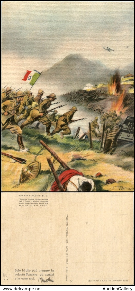 2816 CARTOLINE - MILITARI - Scena Di Guerra Dall "Tribuna Illustrata" - Illustratore Pisani - Nuova FG (12) - Other & Unclassified