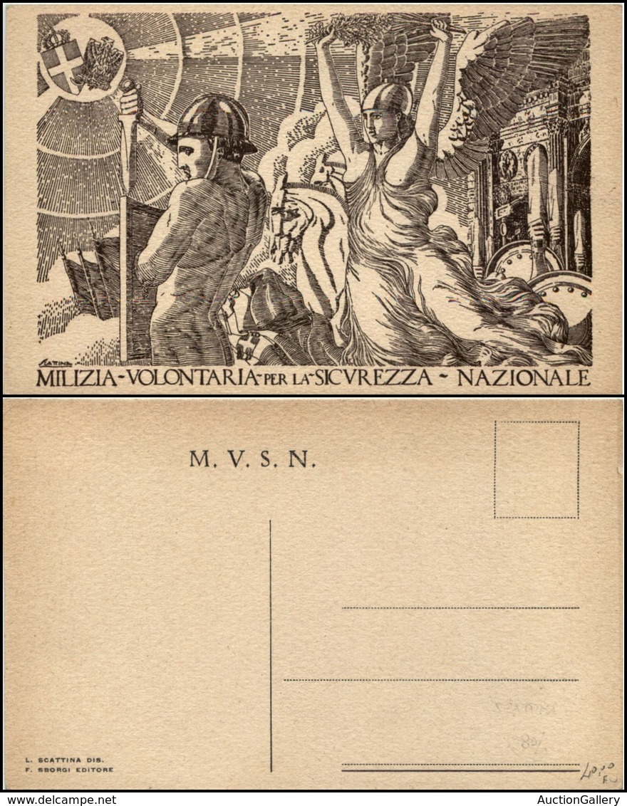 2830 CARTOLINE - MILITARI - MVSN - Illustratore L.Scattina - Nuova (45/120) - Other & Unclassified