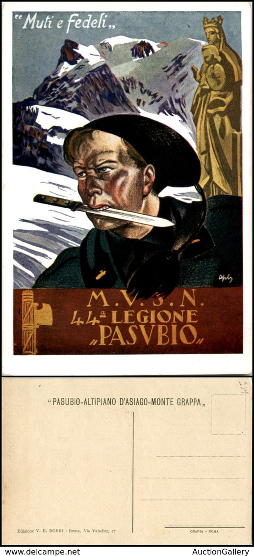 2843 CARTOLINE - MILITARI - 44° Legione "Pasubio" - Illustratore Apolloni - Nuova (45) - Autres & Non Classés