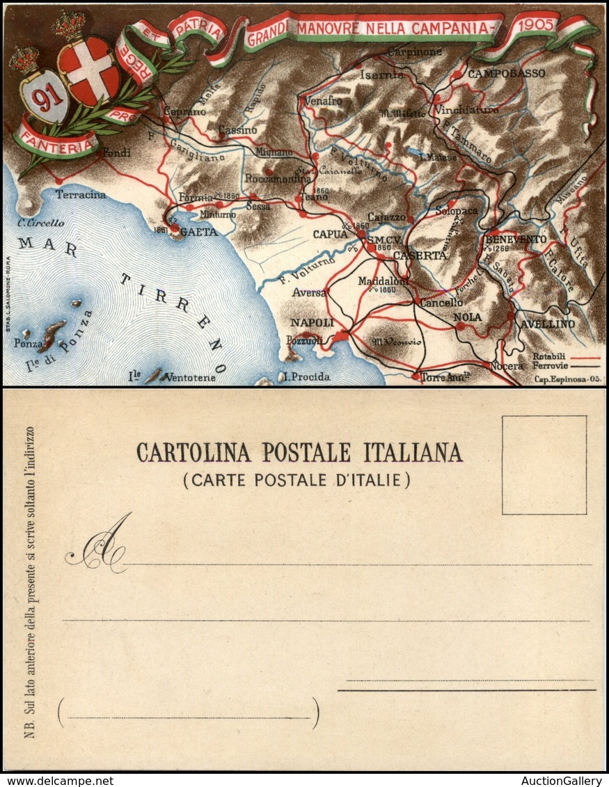 2889 CARTOLINE - MILITARI - 91° Reggimento Fanteria - Nuova Perfetta - Autres & Non Classés