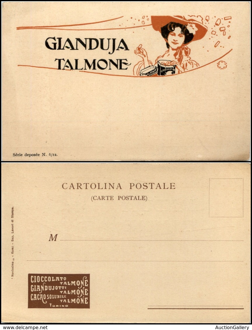 2928 CARTOLINE - PUBBLICITARIE - Cioccolato Talamone - Gianduja Talamone N.6/12 - Illustratore Terzi - Nuova (100) - Autres & Non Classés