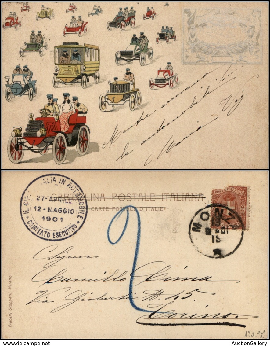 2961 CARTOLINE - COMMEMORATIVE - Giro D'Italia 1901 - Timbro Al Verso Del Comitato Esecutivo - Viaggiata 1901 - Autres & Non Classés