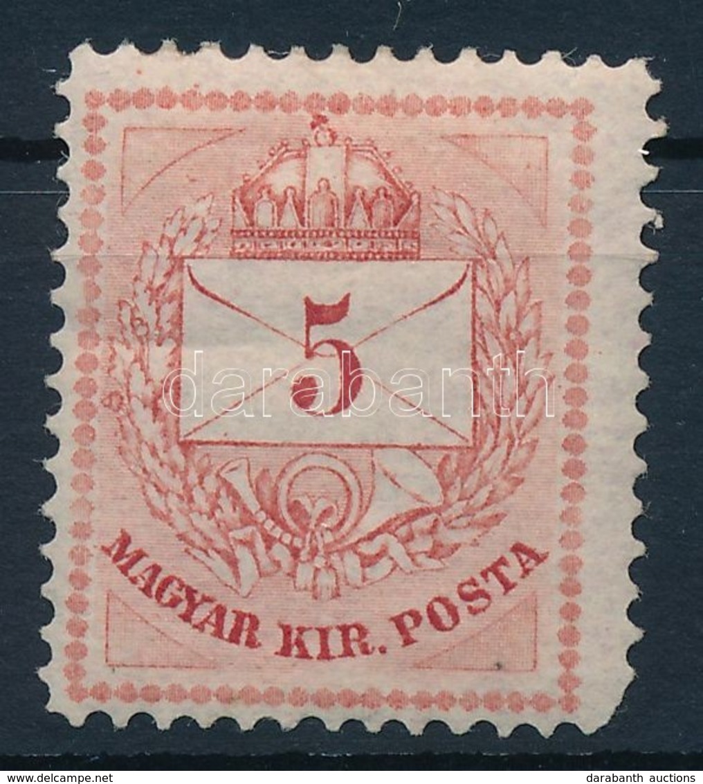 * 1874 I. Típusú 5kr (65.000) (rövid Sarokfog/ Short Corner Perf.) - Other & Unclassified